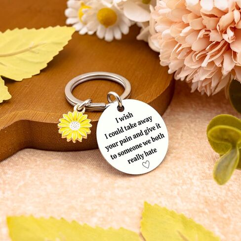 Get Well Gifts For Women Keychain Surgery Recovery Thinking Of You Gifts For Women Get Well Soon Sunflower Gift For Woman I Wish I Could Take Away Your Pain in Saudi Arabia