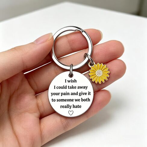 Get Well Gifts For Women Keychain Surgery Recovery Thinking Of You Gifts For Women Get Well Soon Sunflower Gift For Woman I Wish I Could Take Away Your Pain in Saudi Arabia