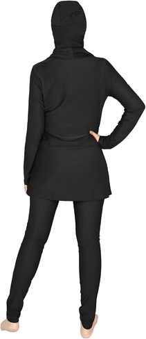 Plus Size Muslim Swimsuits 3 PCS Long Sleeve Islamic Swimwear Full Coverage Swimsuits for Women in Kuwait