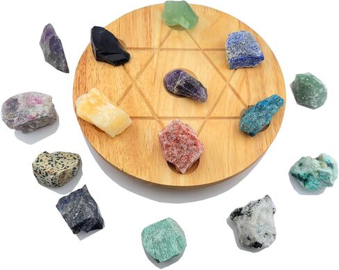 Bulk Natural Rocks for Tumbling,Rocks Minerals Collections Raw Crystals Rough Stones for Polishing Gemstones Crystals and Healing Stones for Wicca Reiki (0.5lb(10-15pcs)) in Saudi Arabia