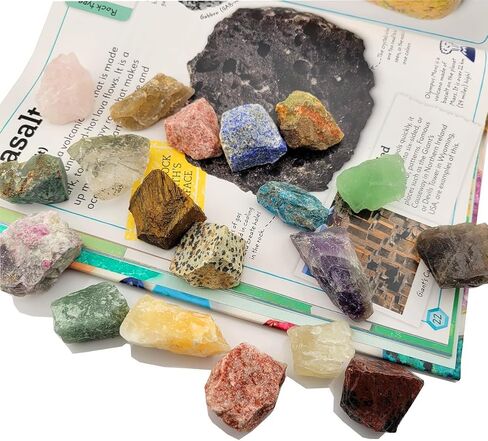 Bulk Natural Rocks for Tumbling,Rocks Minerals Collections Raw Crystals Rough Stones for Polishing Gemstones Crystals and Healing Stones for Wicca Reiki (0.5lb(10-15pcs)) in Saudi Arabia