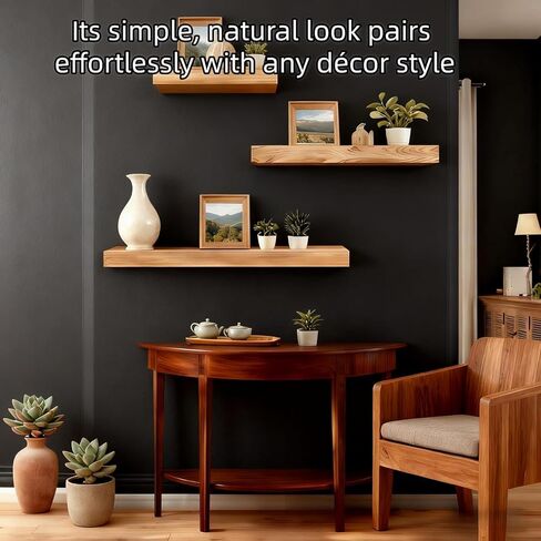 Magic Hidden Storage Box - Wall Mounted Shelf Solid Wood Floating Storag Decor Designer Shelf with Secret Compartment, Concealed Floating Shelf (Beige) in Kuwait