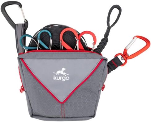 Kurgo Ridgeline Dog Tie Out for Camping,Outdoor Dog Run Zipline,Portable Camp Gear Line,includes-Carry Pouch,30 ft Tree-Friendly Line,4 S-Clips,and Swivel Bungee Tether for Leash Attachment,Gray in Saudi Arabia