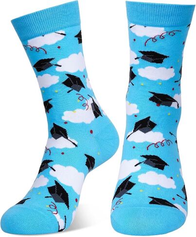 Graduation Socks for Women Men Funny Novelty Socks Congrats Grad Gift for College High School Graduate Favors in Saudi Arabia