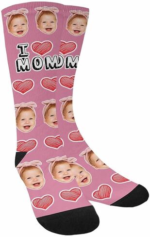 Custom Fathers Day Socks With Faces Custom Face Socks Personalized Gifts For Dad Mom Funny Customized Gifts in Kuwait