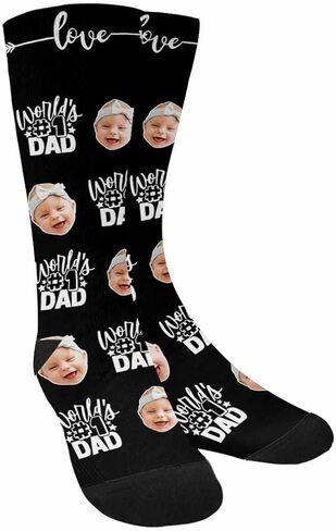 Custom Fathers Day Socks With Faces Custom Face Socks Personalized Gifts For Dad Mom Funny Customized Gifts in Kuwait