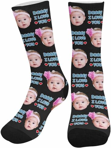 Custom Fathers Day Socks With Faces Custom Face Socks Personalized Gifts For Dad Mom Funny Customized Gifts in Kuwait