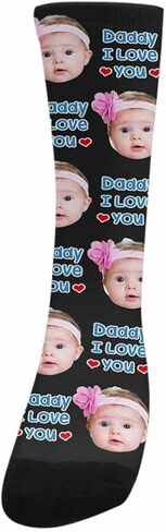 Custom Fathers Day Socks With Faces Custom Face Socks Personalized Gifts For Dad Mom Funny Customized Gifts in Kuwait