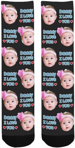 Custom Fathers Day Socks With Faces Custom Face Socks Personalized Gifts For Dad Mom Funny Customized Gifts in Kuwait
