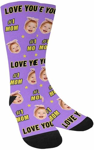 Custom Fathers Day Socks With Faces Custom Face Socks Personalized Gifts For Dad Mom Funny Customized Gifts in Kuwait