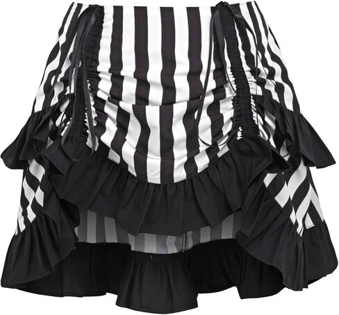 Daisy Corsets Women's Daisy Corsets Striped Ruched Bustle Skirt in Saudi Arabia