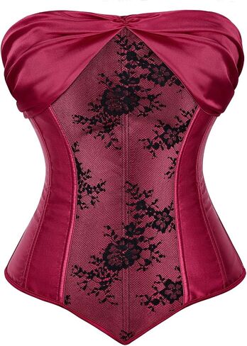 Zhitunemi Renaissance Corset Halloween Costumes: Strapless Women Corset Lingerie - Medieval Fairs for Vintage Lovers in Saudi Arabia