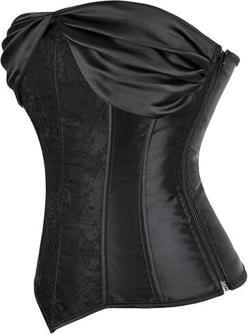 Zhitunemi Renaissance Corset Halloween Costumes: Strapless Women Corset Lingerie - Medieval Fairs for Vintage Lovers in Saudi Arabia