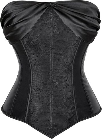 Zhitunemi Renaissance Corset Halloween Costumes: Strapless Women Corset Lingerie - Medieval Fairs for Vintage Lovers in Saudi Arabia