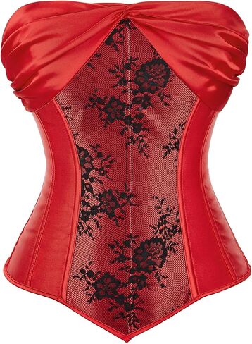 Zhitunemi Renaissance Corset Halloween Costumes: Strapless Women Corset Lingerie - Medieval Fairs for Vintage Lovers in Saudi Arabia