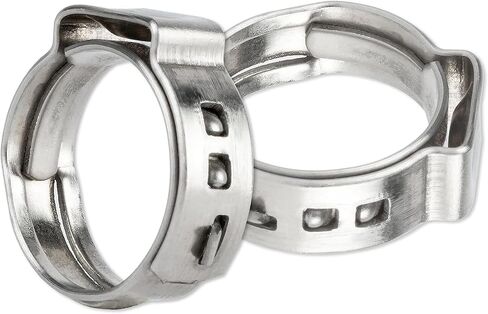 3/8 inch PEX Pipe Clamps 100 PCS, PEX Cinch Clamps Stainless Steel 304 Pinch Clamps for PEX Pipe Tubing Fitting Connections by MISPIRE in Saudi Arabia
