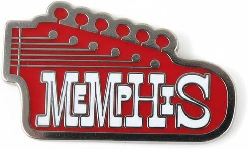 دبوس المينا Vagabond Heart Memphis - شارة دبوس طية صدر السترة من المينا الصلبة - تذكار للسفر - دبوس معدني لقبعة سترة حقيبة الظهر - هدية للمسافرين - 1 بوصة مع قابض فراشة in Kuwait