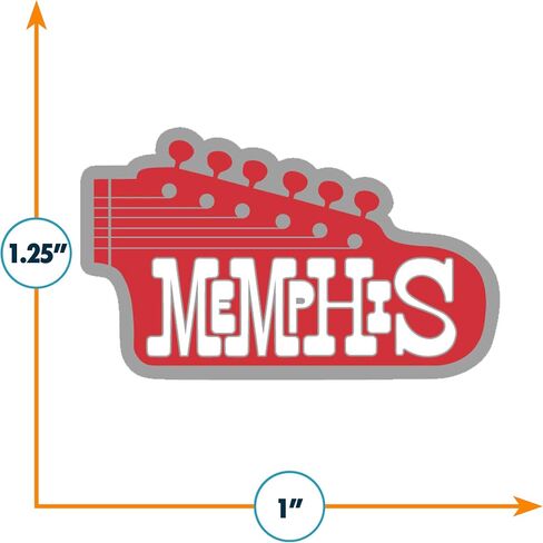 دبوس المينا Vagabond Heart Memphis - شارة دبوس طية صدر السترة من المينا الصلبة - تذكار للسفر - دبوس معدني لقبعة سترة حقيبة الظهر - هدية للمسافرين - 1 بوصة مع قابض فراشة in Kuwait