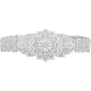 Traditional Carved Floral Waist Belt Belly Chain for Dress Belt for Women Waist Chain Wedding Accessories Elegant Crystal Wai in Saudi Arabia