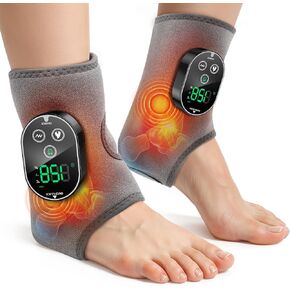 WOLOYHEATIE Heated Knee Massager Extra-Large Knee Pad with Four Motor Vibration Massage, Heated Brace Knee Wrap Adjustable 5 Massage Modes 3 Heating 12V Direct Plug Power Supply in Saudi Arabia