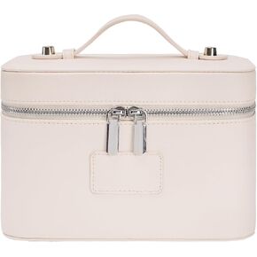Makeup Case for Women, Leather Makeup Bag Cosmetic Case with Removable Divider, Large Capacity Waterproof Portable Travel Toiletry Make up Organizer Case in Saudi Arabia