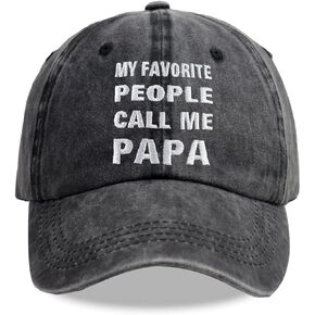 Papa Hats for Men, Father’s Day Birthday Gifts from Daughter Son, Adjustable Cotton Daddy Baseball Cap for Grandpa Husband Uncle in Saudi Arabia