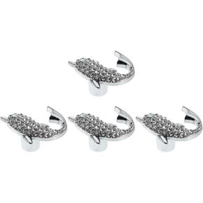 Cabilock 4pcs Metallic Sea Animal Drawer Pull Handles with Screws, Nautical Ocean Creature Cabinet Knobs for ’ Room Furniture, Dresser, Wardrobe, and Kitchen Cupboard Decoration in Saudi Arabia