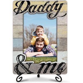 Daddy and Me Picture Frame, Father's Day Frame Gifts for Daddy, Best Dad Gifts for Father from Daughter Son, Desk Tabletop Decor for 4 x 6 Photo in Saudi Arabia