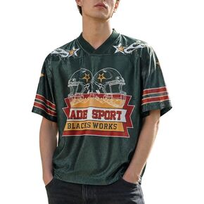 Vamtac Crooped Jerseys for Men Oversized Mesh Jersey Shirt Y2K Streetwear Summer Sports Top in Kuwait