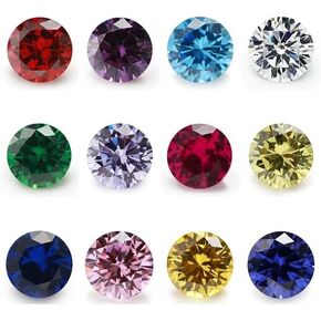 12 Color Combinations of 2-10mm Ultra Sparkling 5A Round Zircon for Jewelry Accessories in Saudi Arabia