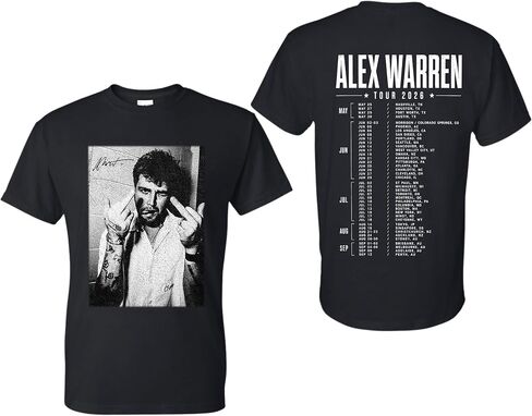 تي شيرت Alex Concert Outfit، قميص Little Orphan Tour 2026 Concert Merch، تي شيرت Indie Music Aesthetic للجنسين، تي شيرت Retro Warrens 2 Sides Print Fans Merch in Kuwait