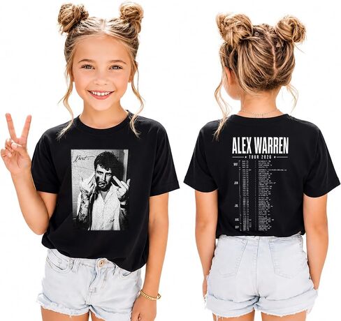 تي شيرت Alex Concert Outfit، قميص Little Orphan Tour 2026 Concert Merch، تي شيرت Indie Music Aesthetic للجنسين، تي شيرت Retro Warrens 2 Sides Print Fans Merch in Kuwait