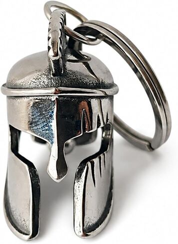 LOGOFUN Roman Helmet Keychain Spartan Greek Soldier Alloy Charm Retro Vintage Hanging Ornament for Keys Backpack Handbag Wallet Gift Supplies in Kuwait