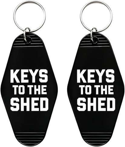 2pcs Shed Keychains, Funny Gift for Dad Mom in Saudi Arabia
