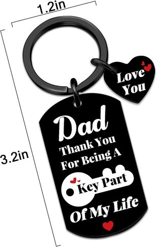 Fathers Day Gift for Dad Best Dad Ever Gifts Fathers Day Gift from Daughter Son Sentimental Keychain Birthday Gift Ideas for Father in Saudi Arabia