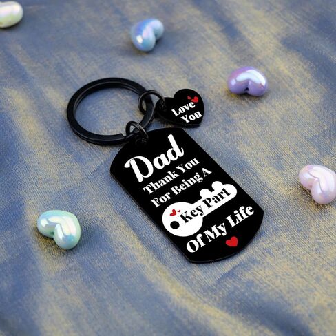 Fathers Day Gift for Dad Best Dad Ever Gifts Fathers Day Gift from Daughter Son Sentimental Keychain Birthday Gift Ideas for Father in Saudi Arabia