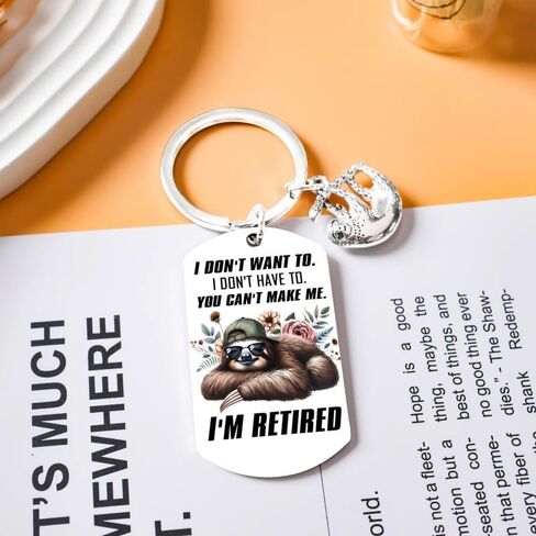 Sloth Keychains funny retirement gifts for women men Farewell Gifts For Coworkers Boss Goodbye Keychain Funny Retirement Gift For Men Happy Retirement Keychian in Saudi Arabia