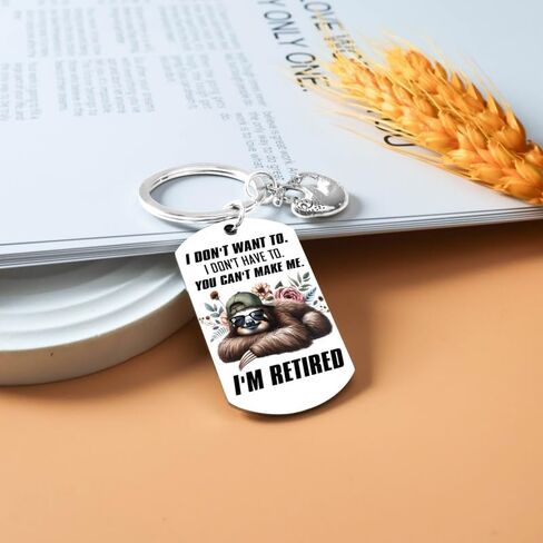 Sloth Keychains funny retirement gifts for women men Farewell Gifts For Coworkers Boss Goodbye Keychain Funny Retirement Gift For Men Happy Retirement Keychian in Saudi Arabia