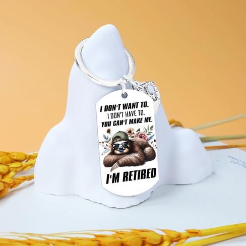 Sloth Keychains funny retirement gifts for women men Farewell Gifts For Coworkers Boss Goodbye Keychain Funny Retirement Gift For Men Happy Retirement Keychian in Saudi Arabia