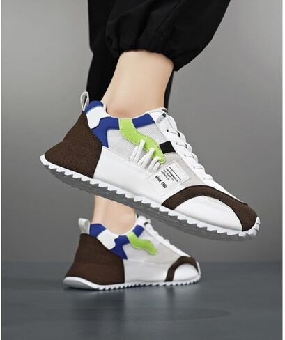 Men's Large-Sized Sports Shoes, Breathable Thick-Soled Casual Shoes, for Fashionable Combinations, Suitable for Outdoor Activities and Casual wear at Parties. in Saudi Arabia