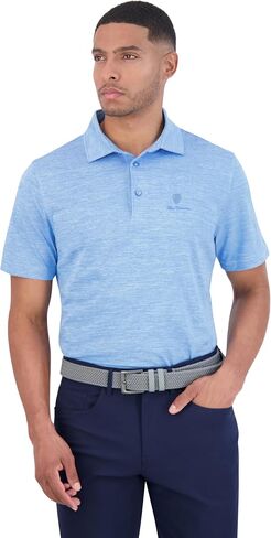 Ben Sherman Men's Performance Jersey Golf Polo - UPF Sun Protection Shirt, Moisture Wicking in Kuwait