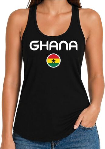 تيشيرت للسيدات بأكمام قصيرة بتصميم مشجع لكرة القدم من Tees & Tails وقميص بدون أكمام بظهر Racerback | in Kuwait