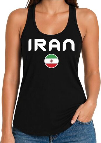 تيشيرت للسيدات بأكمام قصيرة بتصميم مشجع لكرة القدم من Tees & Tails وقميص بدون أكمام بظهر Racerback | in Kuwait