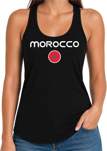 تيشيرت للسيدات بأكمام قصيرة بتصميم مشجع لكرة القدم من Tees & Tails وقميص بدون أكمام بظهر Racerback | in Kuwait