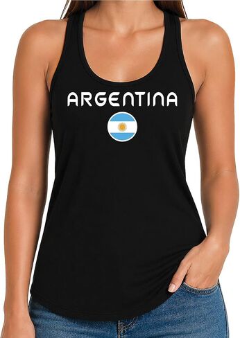 تيشيرت للسيدات بأكمام قصيرة بتصميم مشجع لكرة القدم من Tees & Tails وقميص بدون أكمام بظهر Racerback | in Kuwait