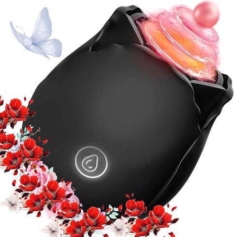 2026 Newly Clitioral Sucker for Women Silent Viboators Toys, Soft Clitioral Sucker Tool, Clitotial Tongue Viboators Toys for Women,Clitioral Suckers Suction Rose Toy m793j (Black) in Saudi Arabia