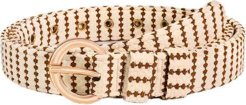 Fashion Waist Belt for Women, Elegant Ladies Belts with Gold Buckle, Casual Waist Belts for Jeans Pants Dress in Saudi Arabia