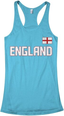 Threadrock Women's England National Pride Racerback Tank Top in Kuwait