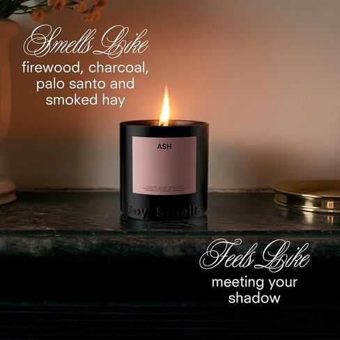 Boy Smells Ash Candle – 9oz – Charcoal, Palo Santo, and Smoked Hay – Woody Scented Candle in Saudi Arabia