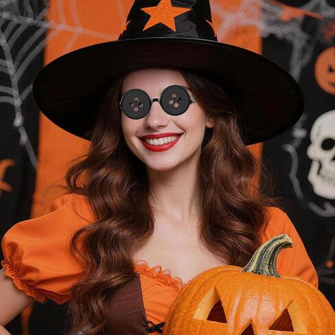 Button Eyes Glasses Halloween Costume Stuff Accessories Horror Movie Inspired Button Glasses for Halloween Dress Up, Cosplay, and Fancy Dress Parties in Kuwait